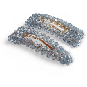 Lemon Daisy Accessories Women's Set of 2 Waterdrop & Rectangle Alani Hair Clips in Blue Blue One Size Lemon Daisy Accessories Women's Set of 2 Waterdrop & Rectangle Alani Hair Clips in Blue Blue One Size