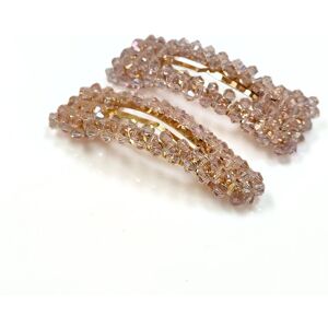 Lemon Daisy Accessories Women's Set of 2 Waterdrop & Rectangle Alani Hair Clips in Pink Pink One Size Lemon Daisy Accessories Women's Set of 2 Waterdrop & Rectangle Alani Hair Clips in Pink Pink One Size