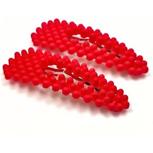 Lemon Daisy Accessories Women's Set of 2 Waterdrop Ayva Hair Clips in Bright Pink Bright Pink One Size Lemon Daisy Accessories Women's Set of 2 Waterdrop Ayva Hair Clips in Bright Pink Bright Pink One Size