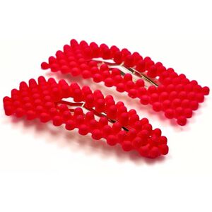 Lemon Daisy Accessories Women's Set of 2 Waterdrop & Rectangle Ayva Hair Clips in Bright Pink Bright Pink One Size Lemon Daisy Accessories Women's Set of 2 Waterdrop & Rectangle Ayva Hair Clips in Bright Pink Bright Pink One Size