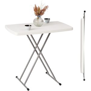 Novecrafto Folding Table with Steel Frame - Picnic Table for Camping, Garden, Kitchen, Dinner, Indoor & Outdoor Use in White Size: Medium White Medium Novecrafto Folding Table with Steel Frame - Picnic Table for Camping, Garden, Kitchen, Dinner, Indoor & Outdoor Use in White Size: Medium White Medium