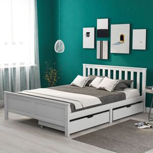 Matteo Wooden Solid White Pine Storage Bed With Drawers Bed Furniture Frame Size: Single Fitted White Single Fitted Matteo Wooden Solid White Pine Storage Bed With Drawers Bed Furniture Frame Size: Single Fitted White Single Fitted
