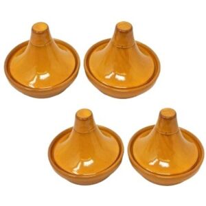 Verano Spanish Ceramics Selena Glazed Hand Dipped Kitchen Dining Set of 4 Mini Tagine Dip Dishes (D) 10cm in Orange Orange Verano Spanish Ceramics Selena Glazed Hand Dipped Kitchen Dining Set of 4 Mini Tagine Dip Dishes (D) 10cm in Orange Orange
