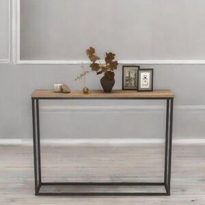 Rafaelo Mobilia Freestanding Slim Hallway Console Table Rustic in Brown Brown Rafaelo Mobilia Freestanding Slim Hallway Console Table Rustic in Brown Brown