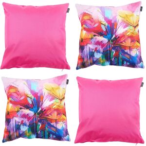 icon Indoor & Outdoor Waterproof Cushion, Pink & Oil Painting Print (4-Pack) Size: 43 cm x 43 cm Pink 43 cm x 43 cm icon Indoor & Outdoor Waterproof Cushion, Pink & Oil Painting Print (4-Pack) Size: 43 cm x 43 cm Pink 43 cm x 43 cm