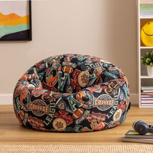 icon Kids Classic Medium Football Print Dome Bean Bag Multicolor Medium icon Kids Classic Medium Football Print Dome Bean Bag Multicolor Medium