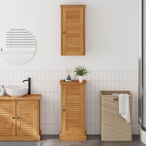 Berkfield Home Bathroom Furniture Set with Shelf with Storage with Door 2 pcs Brown & Honey brown Brown Berkfield Home Bathroom Furniture Set with Shelf with Storage with Door 2 pcs Brown & Honey brown Brown