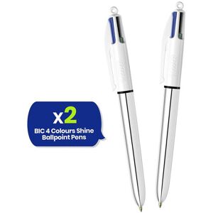 Bic 4 Colours Shine Sliver 2 Pcs Multicolor Bic 4 Colours Shine Sliver 2 Pcs Multicolor
