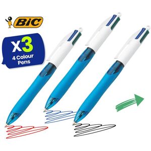 Bic 4 Colours Extra-Comfort Grip - Pack of 3 Multicolor Bic 4 Colours Extra-Comfort Grip - Pack of 3 Multicolor