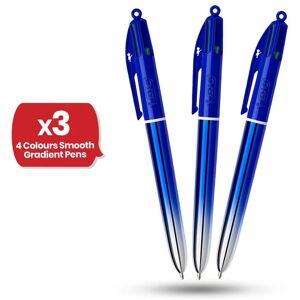 Bic 4 Colour Smooth Gradient - Pack of 3 Multicolor Bic 4 Colour Smooth Gradient - Pack of 3 Multicolor