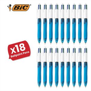 Bic 4-Colour Retractable Ballpoint Pens with Grip - Medium Point, Multi-Ink Multipack (18) Multicolor Bic 4-Colour Retractable Ballpoint Pens with Grip - Medium Point, Multi-Ink Multipack (18) Multicolor