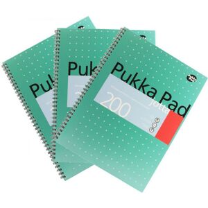 Pukka White A4 Wirebound Pads 200 Page 80Gsm (Ruled/Margin) - Pack of 2 Multicolor Pukka White A4 Wirebound Pads 200 Page 80Gsm (Ruled/Margin) - Pack of 2 Multicolor