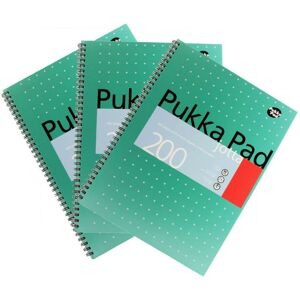 Pukka White A4 Wirebound Pads 200 Page 80Gsm (Ruled/Margin) - Pack of 4 Multicolor Pukka White A4 Wirebound Pads 200 Page 80Gsm (Ruled/Margin) - Pack of 4 Multicolor