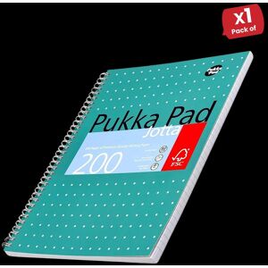 Pukka White A4 Wirebound Pads 200 Page 80Gsm (Ruled/Margin) - Pack of 1 Multicolor Pukka White A4 Wirebound Pads 200 Page 80Gsm (Ruled/Margin) - Pack of 1 Multicolor
