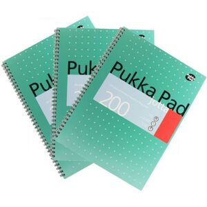 Pukka White A4 Wirebound Pads 200 Page 80Gsm (Ruled/Margin) - Pack of 5 Multicolor Pukka White A4 Wirebound Pads 200 Page 80Gsm (Ruled/Margin) - Pack of 5 Multicolor
