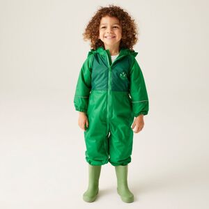 Regatta Mudplay Animal Hooded Waterproof Breathable All in One in Green Size: 12-18 m Green 12-18 m Regatta Mudplay Animal Hooded Waterproof Breathable All in One in Green Size: 12-18 m Green 12-18 m
