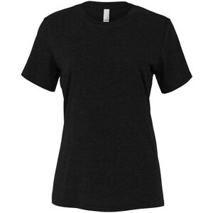 Bella + Canvas Women's Heather Jersey Relaxed Fit T-Shirt in Black Size: Large Black L Bella + Canvas Women's Heather Jersey Relaxed Fit T-Shirt in Black Size: Large Black L