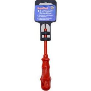 SupaTool Slotted Insulated Screwdriver in Red Red SupaTool Slotted Insulated Screwdriver in Red Red