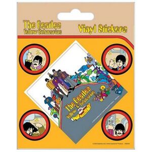 The Beatles Yellow Submarine Vinyl Stickers (Pack of 5) Multicolor The Beatles Yellow Submarine Vinyl Stickers (Pack of 5) Multicolor