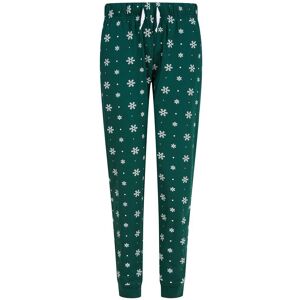 SF Women's Snowflake Lounge Pants in Bottle Green Size: Small Bottle Green S SF Women's Snowflake Lounge Pants in Bottle Green Size: Small Bottle Green S