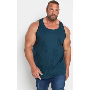 BadRhino Men's Leaf Print Vest in Blue Size: 3XL Blue 3XL BadRhino Men's Leaf Print Vest in Blue Size: 3XL Blue 3XL