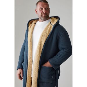BadRhino Men's Borg Lined Dressing Gown in Blue Size: 5-6XL Blue 5-6XL BadRhino Men's Borg Lined Dressing Gown in Blue Size: 5-6XL Blue 5-6XL