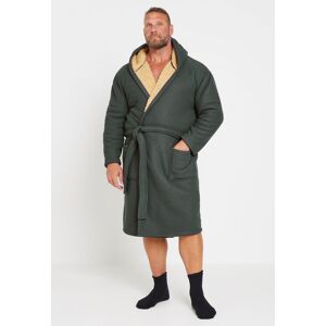 BadRhino Men's Borg Lined Dressing Gown in Grey Size: 5-6XL Grey 5-6XL BadRhino Men's Borg Lined Dressing Gown in Grey Size: 5-6XL Grey 5-6XL