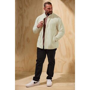 BadRhino Men's Zip Through Fleece in Cream Size: 7-8XL Cream 7-8XL BadRhino Men's Zip Through Fleece in Cream Size: 7-8XL Cream 7-8XL