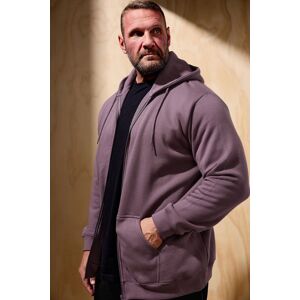 BadRhino Men's Premium Zip Through Hoodie in Purple Size: Large Purple L BadRhino Men's Premium Zip Through Hoodie in Purple Size: Large Purple L