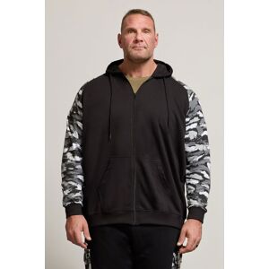 BadRhino Men's Camo Print Zip Through Hoodie in Black Size: 2XL Black 2XL BadRhino Men's Camo Print Zip Through Hoodie in Black Size: 2XL Black 2XL