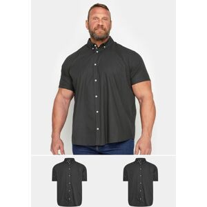 BadRhino Men's 2 Pack Poplin Shirts in Black Size: 2XL Black 2XL BadRhino Men's 2 Pack Poplin Shirts in Black Size: 2XL Black 2XL