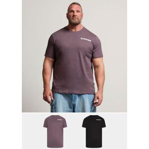 BadRhino Men's 2 Pack Printed T-Shirts in Purple Size: 2XL Purple 2XL BadRhino Men's 2 Pack Printed T-Shirts in Purple Size: 2XL Purple 2XL