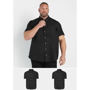 BadRhino Men's 2 Pack Poplin Shirts in Black Size: 2XL Black 2XL BadRhino Men's 2 Pack Poplin Shirts in Black Size: 2XL Black 2XL