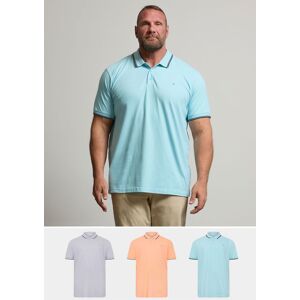 BadRhino Men's 3 Pack Tipped Polo Shirts in Blue Size: 1XL Blue 1XL BadRhino Men's 3 Pack Tipped Polo Shirts in Blue Size: 1XL Blue 1XL