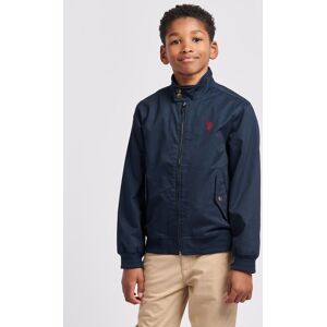 U.S. POLO ASSN. Boy's Cotton Twill Harrington Jacket in Dark Navy Size: 9-10 Years Dark Navy 9-10 Years U.S. POLO ASSN. Boy's Cotton Twill Harrington Jacket in Dark Navy Size: 9-10 Years Dark Navy 9-10 Years