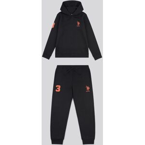 U.S. POLO ASSN. Boy's Player 3 Hoodie & Jogger Set in Black Size: 8-9 Years Black 8-9 Years U.S. POLO ASSN. Boy's Player 3 Hoodie & Jogger Set in Black Size: 8-9 Years Black 8-9 Years