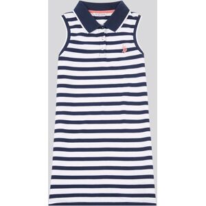 U.S. POLO ASSN. Girl's Striped Sleeveless Polo Dress in Navy Size: 7-8 Years Navy 7-8 Years U.S. POLO ASSN. Girl's Striped Sleeveless Polo Dress in Navy Size: 7-8 Years Navy 7-8 Years