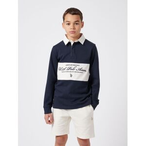 U.S. POLO ASSN. Boy's Premium Embroidery Graphic Rugby in Dark Navy Size: 9-10 Years Dark Navy 9-10 Years U.S. POLO ASSN. Boy's Premium Embroidery Graphic Rugby in Dark Navy Size: 9-10 Years Dark Navy 9-10 Years