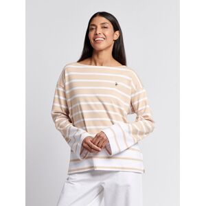 U.S. POLO ASSN. Women's Stripe Crew Neck T-Shirt in Grey Size: Small Grey S U.S. POLO ASSN. Women's Stripe Crew Neck T-Shirt in Grey Size: Small Grey S