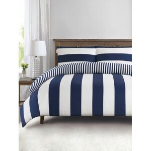 U.S. POLO ASSN. Pure Cotton Block Stripe Duvet Set in Navy Size: Single Navy Single U.S. POLO ASSN. Pure Cotton Block Stripe Duvet Set in Navy Size: Single Navy Single
