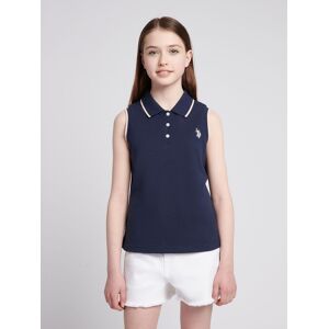U.S. POLO ASSN. Women's Sleeveless Polo Shirt in Navy Size: 15-16 Years Navy 15-16 Years U.S. POLO ASSN. Women's Sleeveless Polo Shirt in Navy Size: 15-16 Years Navy 15-16 Years