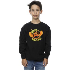 Disney Boy's Lilo & Stitch Wicked Mischief Sweatshirt in Black Size: 7-8 Years Black 7-8 Years Disney Boy's Lilo & Stitch Wicked Mischief Sweatshirt in Black Size: 7-8 Years Black 7-8 Years
