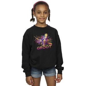 Marvel Girl's Guardians Of The Galaxy Abstract Groot Sweatshirt in Black Size: 5-6 Years Black 5-6 Years Marvel Girl's Guardians Of The Galaxy Abstract Groot Sweatshirt in Black Size: 5-6 Years Black 5-6 Years