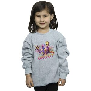 Marvel Girl's Guardians Of The Galaxy Abstract Groot Sweatshirt in Grey Size: 7-8 Years Grey 7-8 Years Marvel Girl's Guardians Of The Galaxy Abstract Groot Sweatshirt in Grey Size: 7-8 Years Grey 7-8 Years