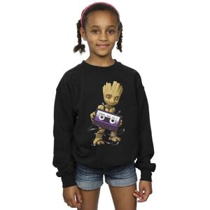 Marvel Girl's Guardians Of The Galaxy Groot Cosmic Tape Sweatshirt in Black Size: 3-4 Years Black 3-4 Years Marvel Girl's Guardians Of The Galaxy Groot Cosmic Tape Sweatshirt in Black Size: 3-4 Years Black 3-4 Years