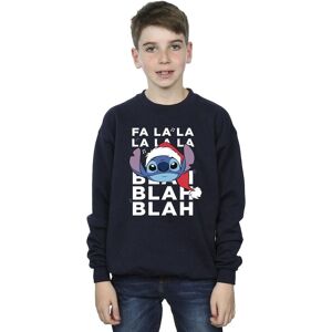 Disney Boy's Lilo & Stitch Christmas Blah Blah Blah Sweatshirt in Navy Size: 12-13 Years Navy 12-13 Years Disney Boy's Lilo & Stitch Christmas Blah Blah Blah Sweatshirt in Navy Size: 12-13 Years Navy 12-13 Years