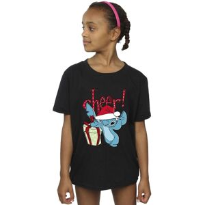 Disney Girl's Lilo & Stitch Cheer Cotton T-Shirt in Black Size: 9 Years Black 9 Years Disney Girl's Lilo & Stitch Cheer Cotton T-Shirt in Black Size: 9 Years Black 9 Years
