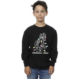 Disney Boy's Lady & The Trump Christmas Hugs Sweatshirt in Black Size: 5-6 Years Black 5-6 Years Disney Boy's Lady & The Trump Christmas Hugs Sweatshirt in Black Size: 5-6 Years Black 5-6 Years