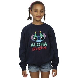 Disney Girl's Lilo & Stitch Christmas Tree Shades Sweatshirt in Navy Size: 9 Years Navy 9 Years Disney Girl's Lilo & Stitch Christmas Tree Shades Sweatshirt in Navy Size: 9 Years Navy 9 Years
