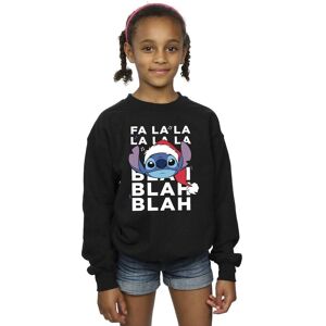 Disney Girl's Lilo & Stitch Christmas Blah Blah Blah Sweatshirt in Black Size: 7-8 Years Black 7-8 Years Disney Girl's Lilo & Stitch Christmas Blah Blah Blah Sweatshirt in Black Size: 7-8 Years Black 7-8 Years